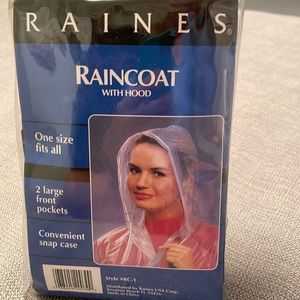NWT RAINES Raincoat with Hood